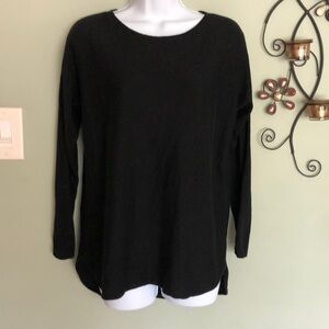 Like New Michael Kors Black Size S Long Sleeve Tunic Gold Label Sweater Top Cozy